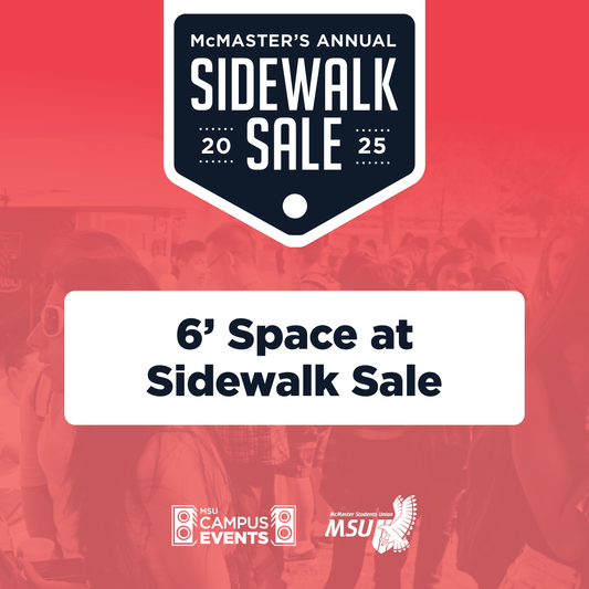 6' Space at Sidewalk Sale